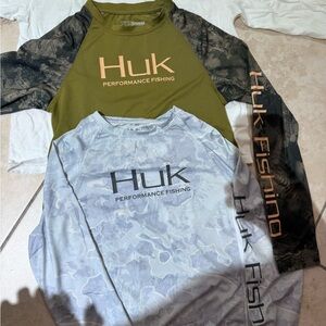 Huk long sleeve boys medium bundle
